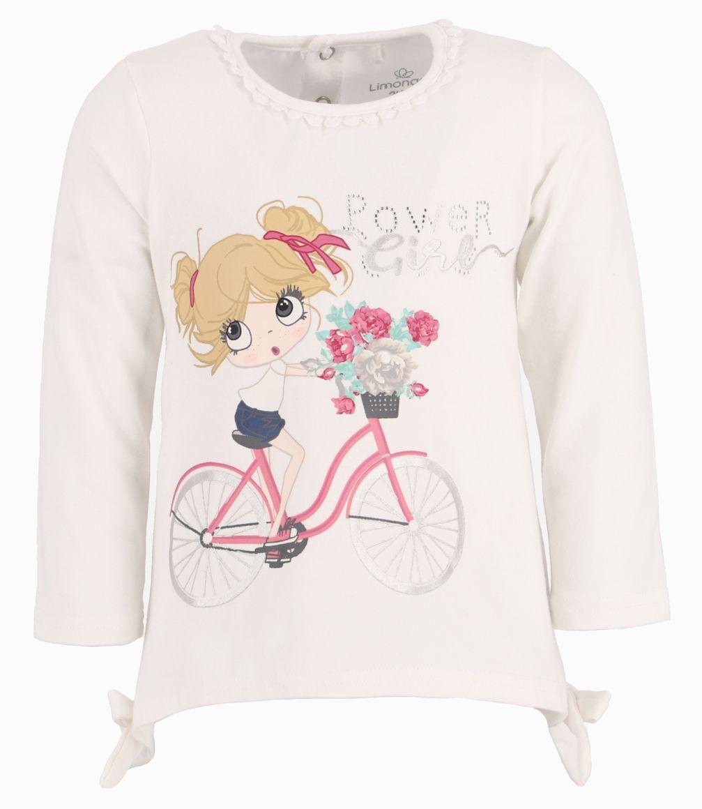 Polera Con Lazos Laterales Bebé Niña Algodón Crudo Limonada-0
