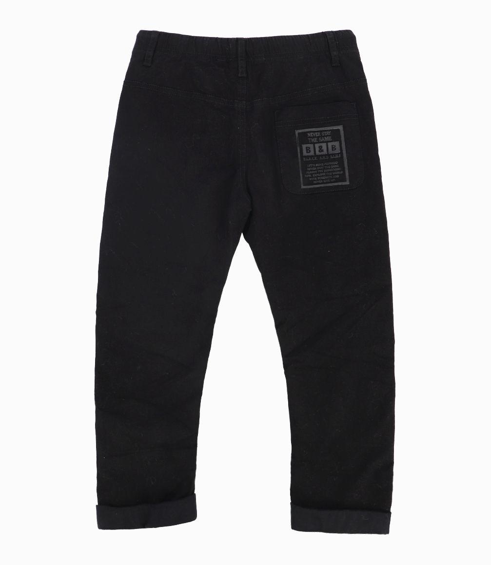 Pantalón Baggy Niño Negro Black And Blue-0