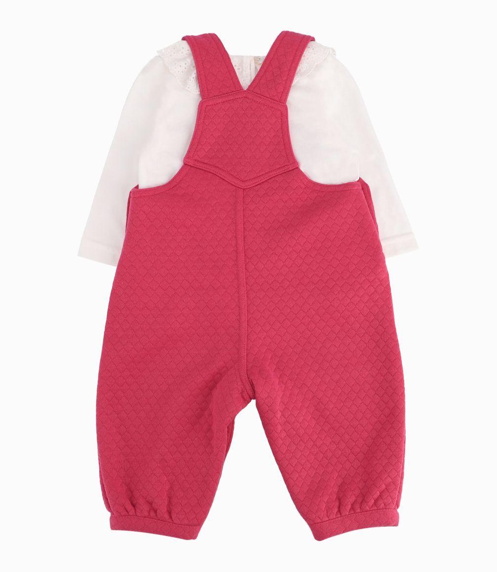 Jardinera Recién Nacida Polera Y Jardinera Limonada Frutilla-2