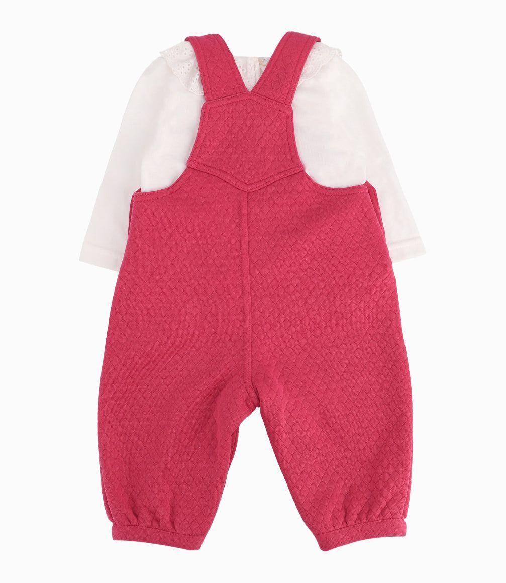 Jardinera Recién Nacida Polera Y Jardinera Limonada Frutilla-5