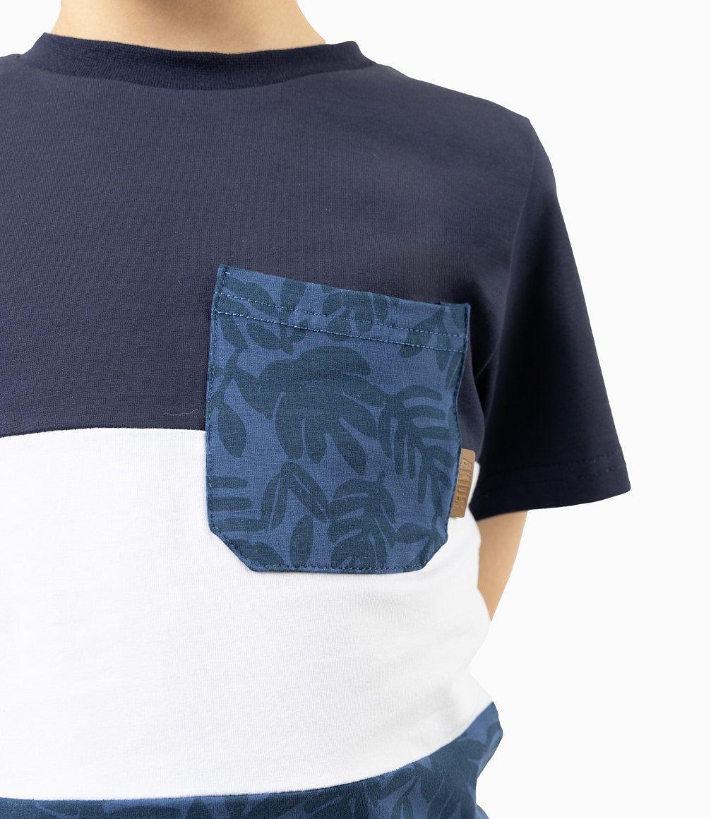 Conjunto Niño Tricolor Azul Marino-4