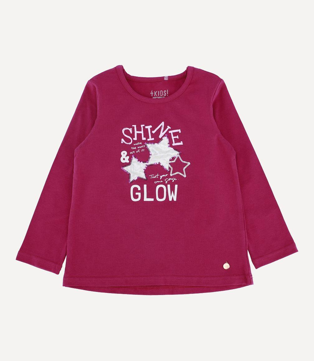Polera Shine And Glow Niña Frambuesa 4 Kids-0