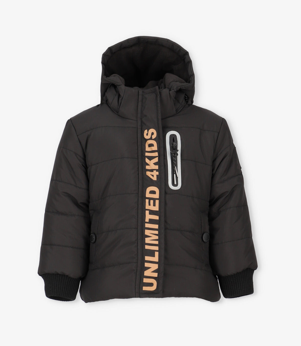 Parka bebé repelente al agua negro 4 Kids-1