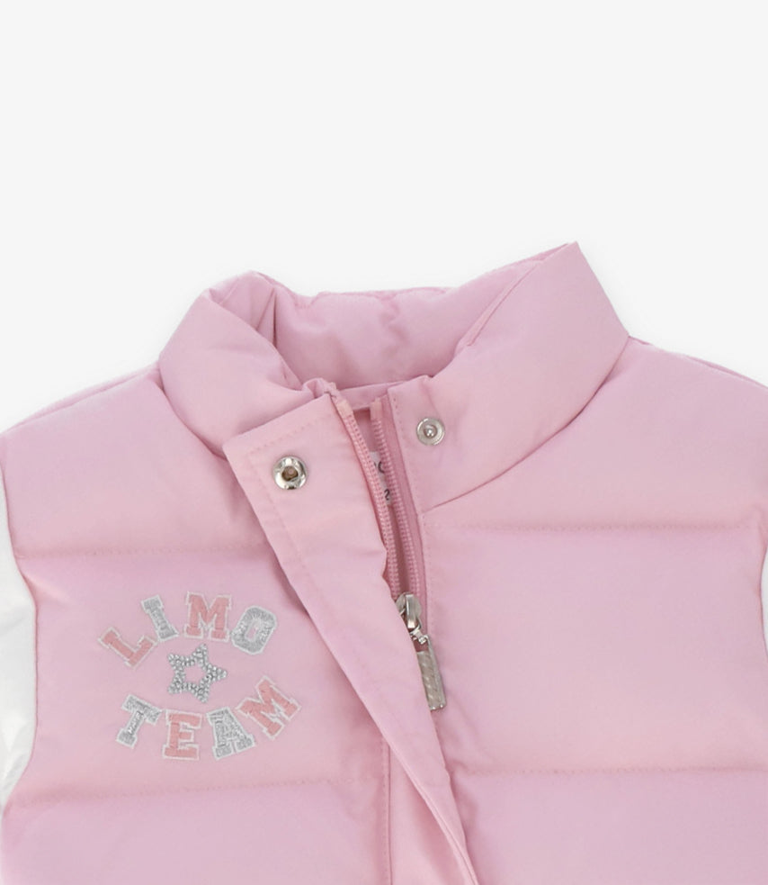 Parka niña acolchada rosado Limonada-2