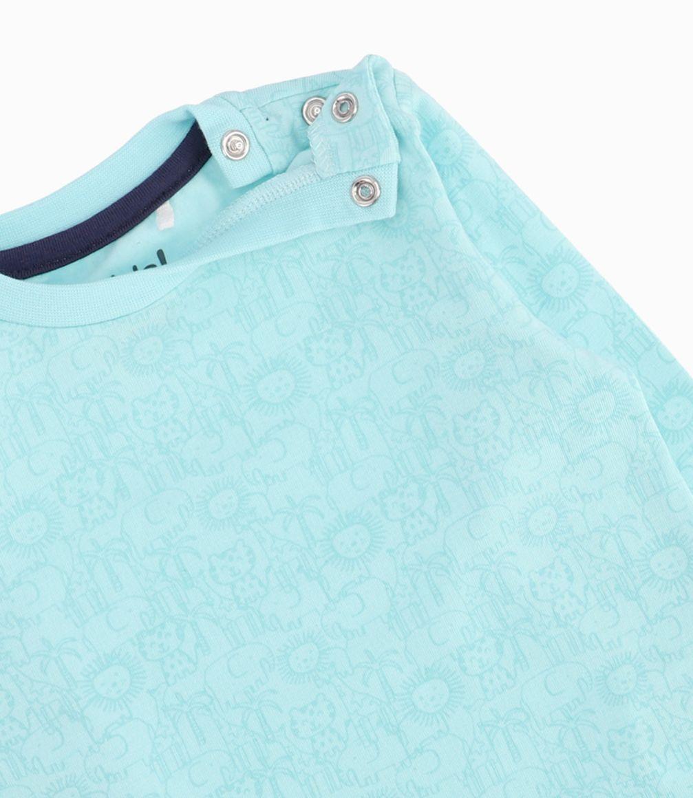 Conjunto Recién Nacido Con Animales Turquesa-2