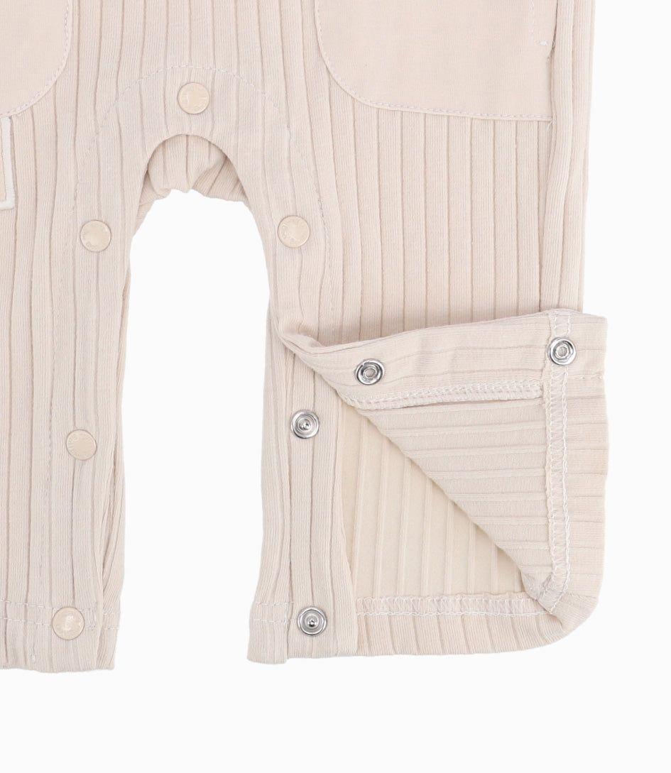 Jardinera Recién Nacido Básica Beige-1