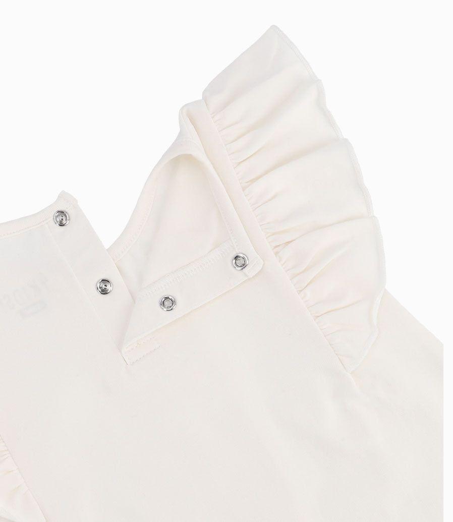 Polera Bebé Niña Con Vuelos Crudo-8