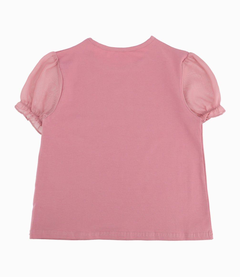 Polera Niña Con Flores Y Brillos-8