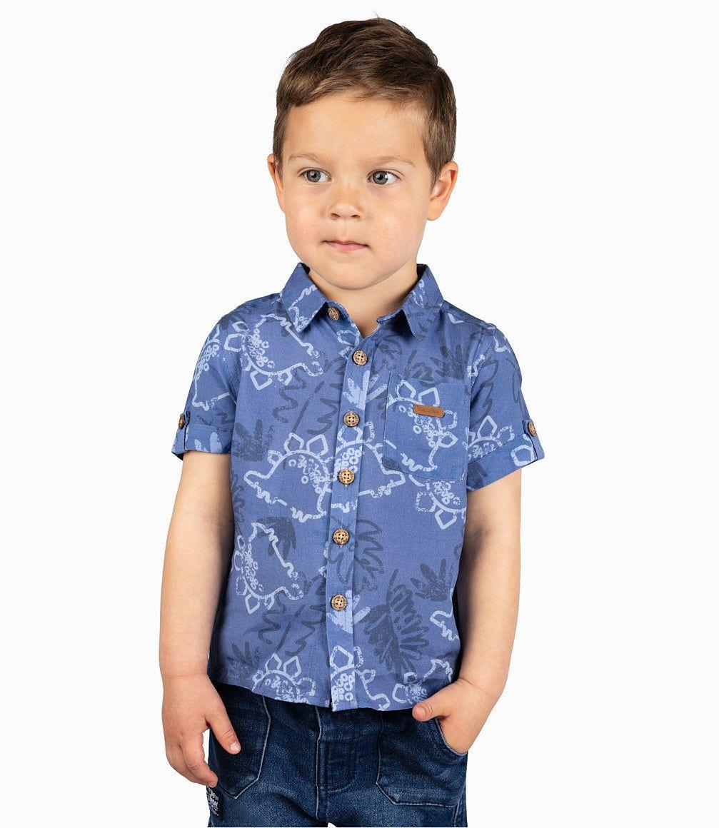 Camisa Bebé Guayabera Con Dinosaurios-0