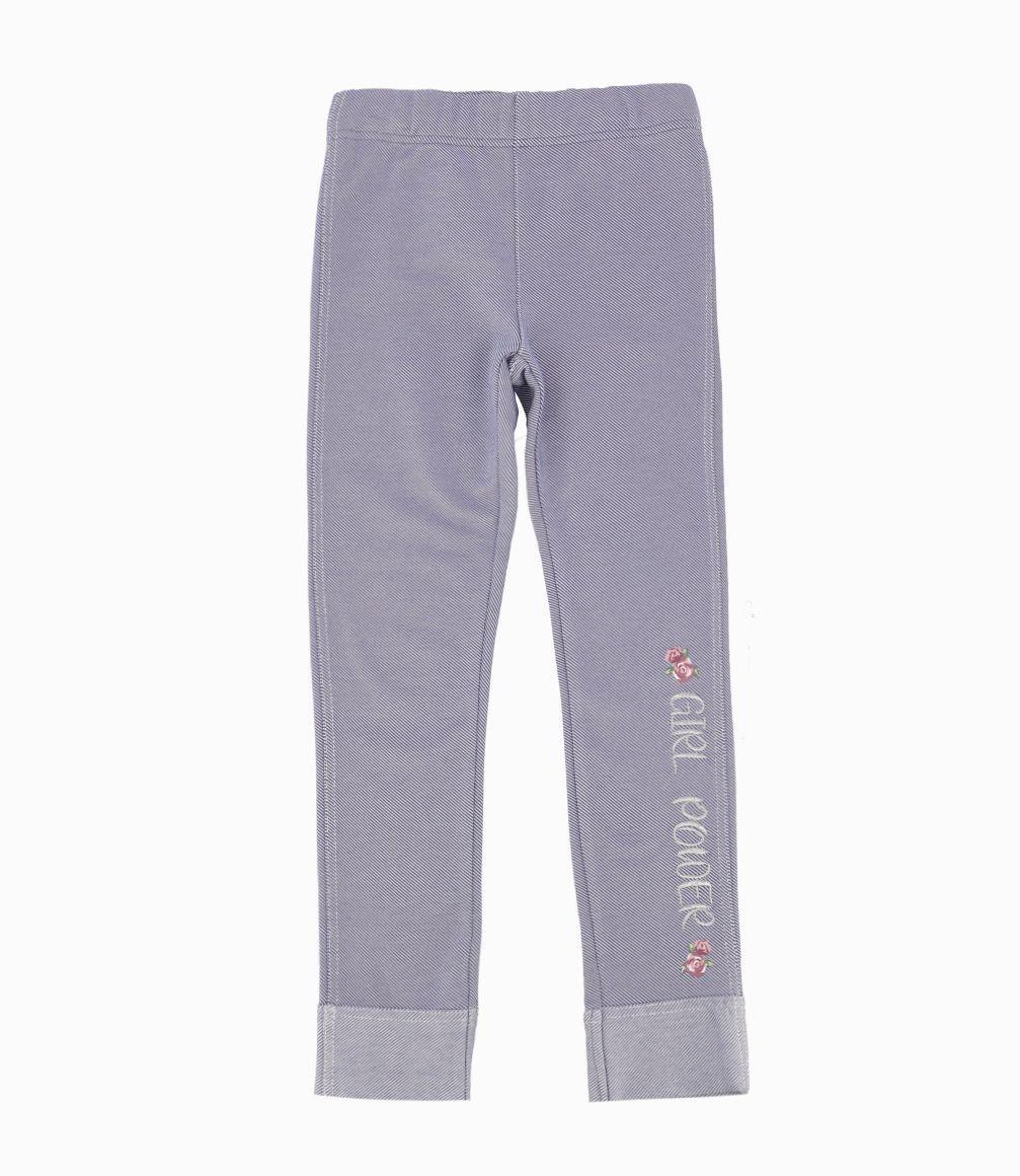 Calza Niña Básicas Limonada Denim Celeste-0