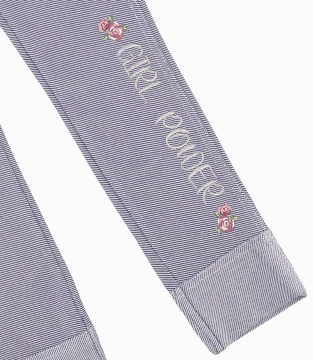Calza Niña Básicas Limonada Denim Celeste-1