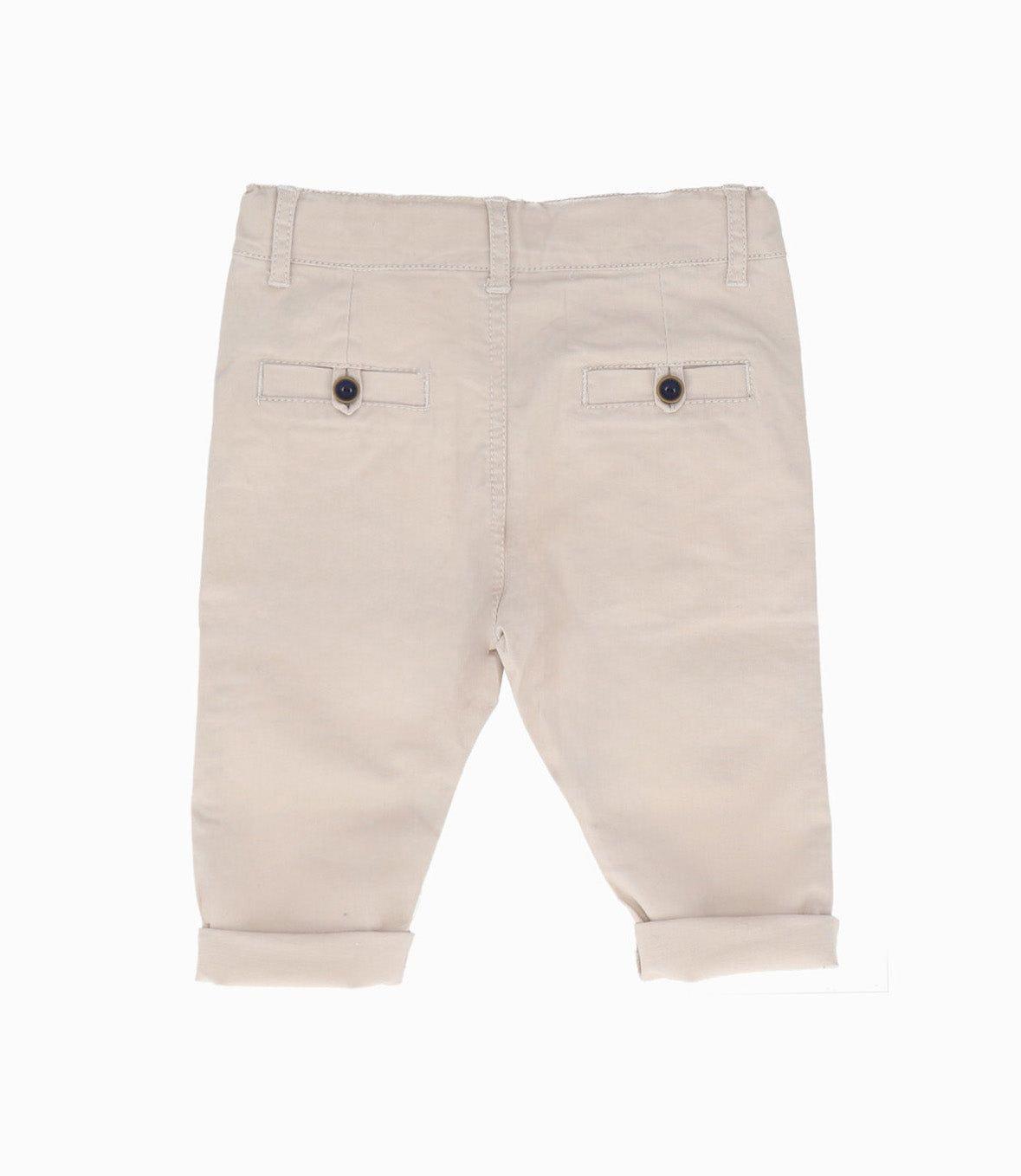 Pantalón bebé básico beige Black and Blue-1
