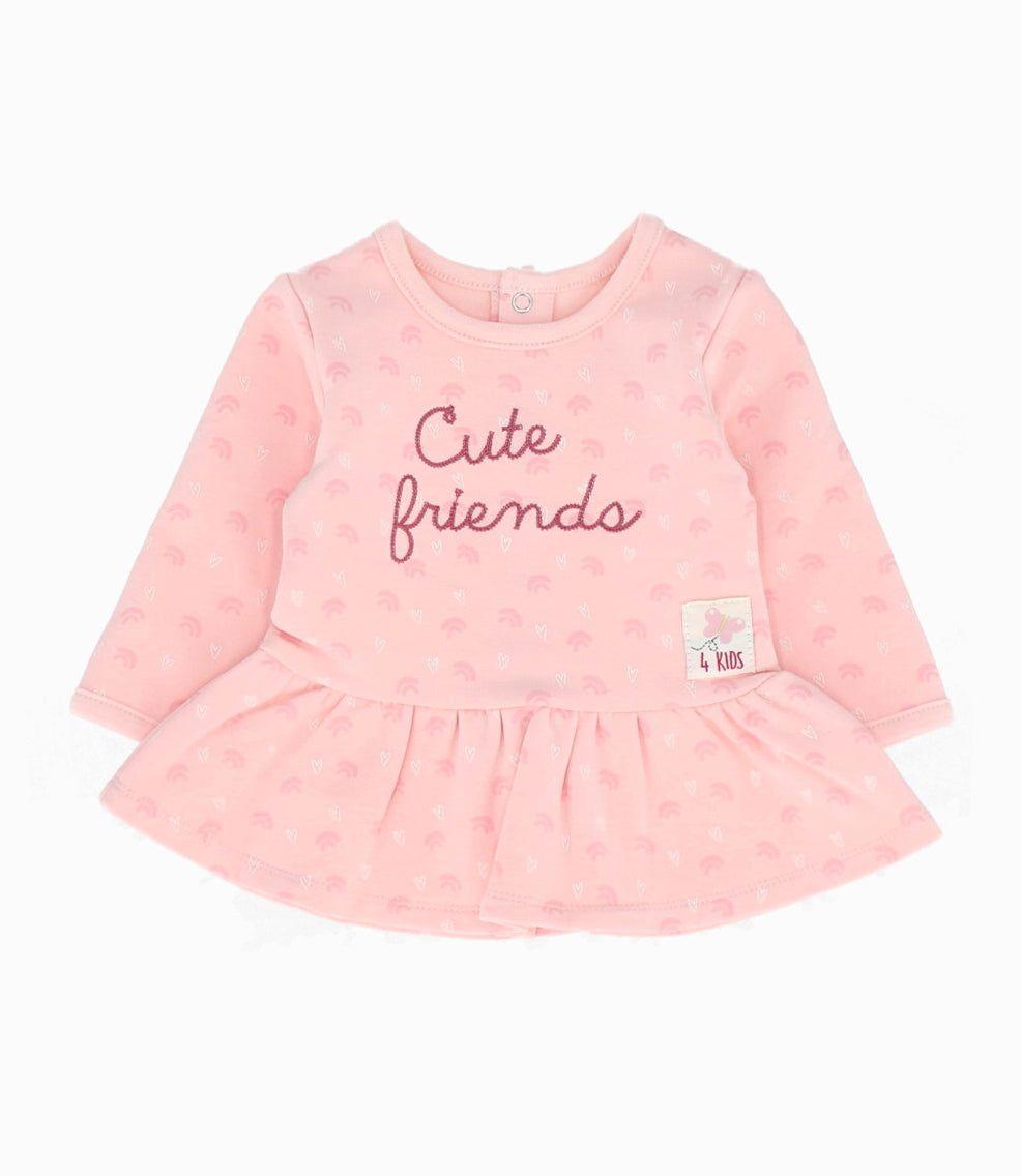 Conjunto recién nacida cute friends rosado 4 Kids-1