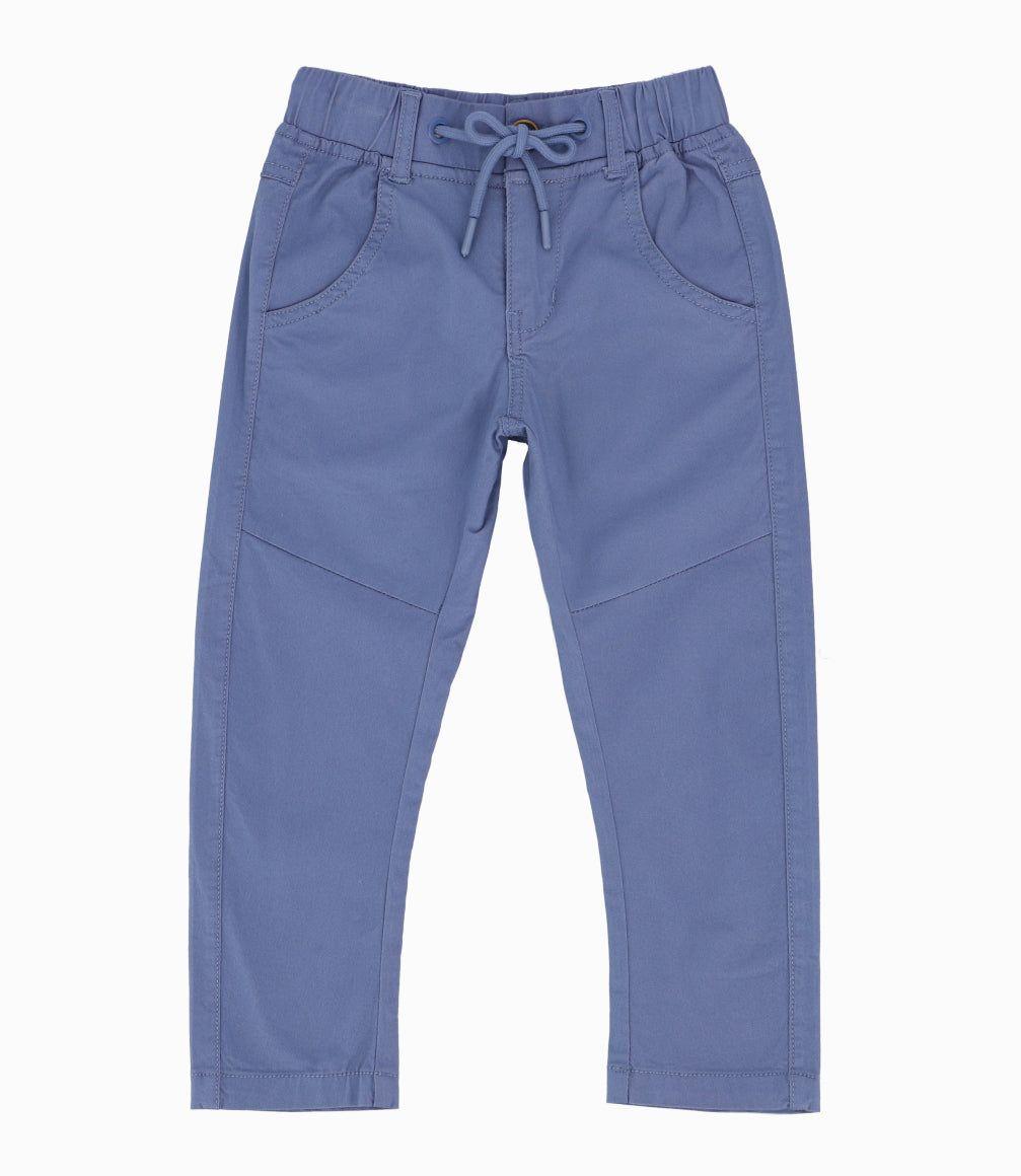 Pantalón Niño Básicos Azul Piedra-2