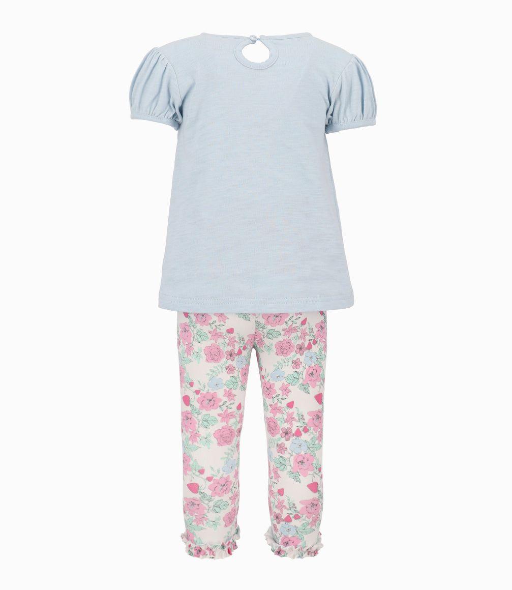 Conjunto Bebé Niña Básico Celeste-1