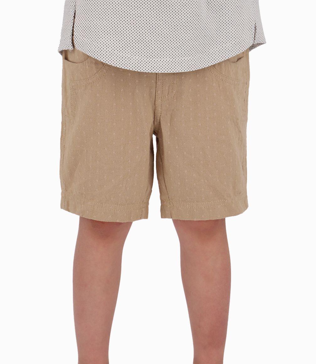 Bermuda Niño Con Bolsillos Seguros Black and Blue Beige-0
