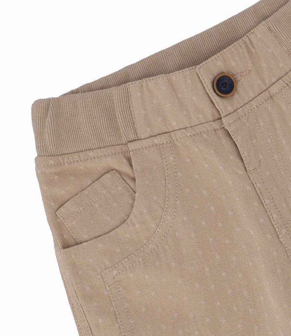 Bermuda Niño Con Bolsillos Seguros Black and Blue Beige-2