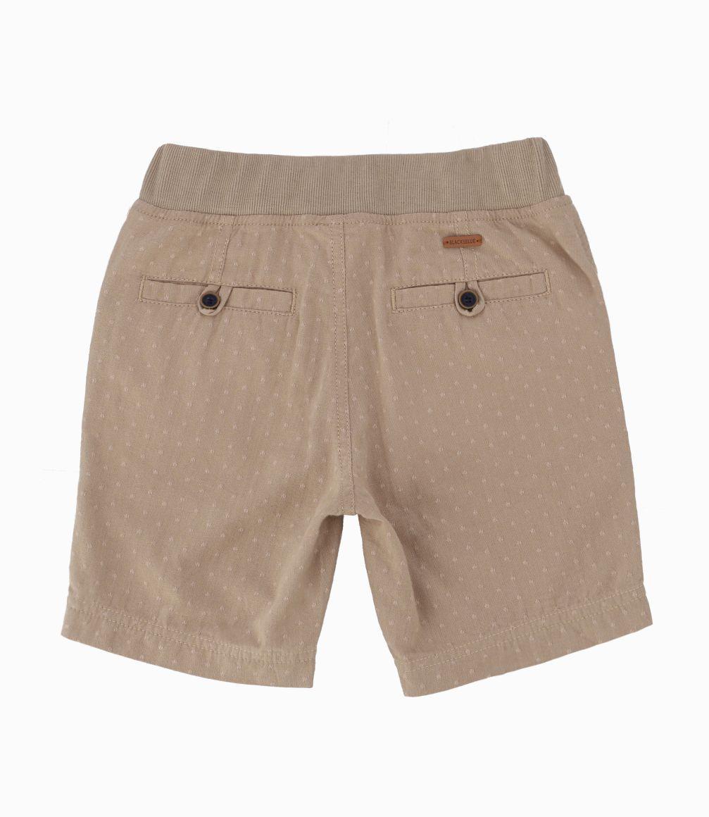 Bermuda Niño Con Bolsillos Seguros Black and Blue Beige-3