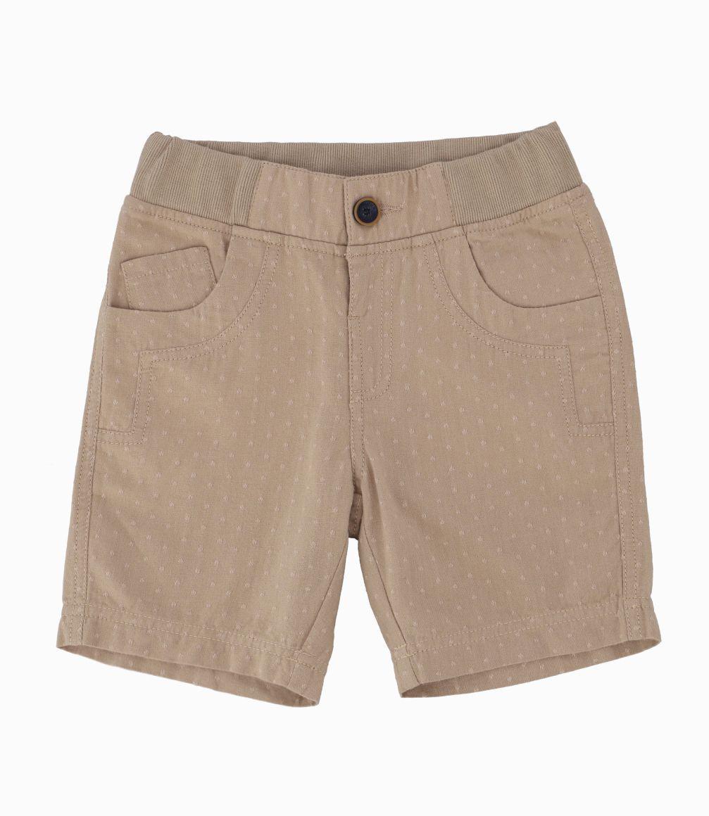 Bermuda Niño Con Bolsillos Seguros Black and Blue Beige-1