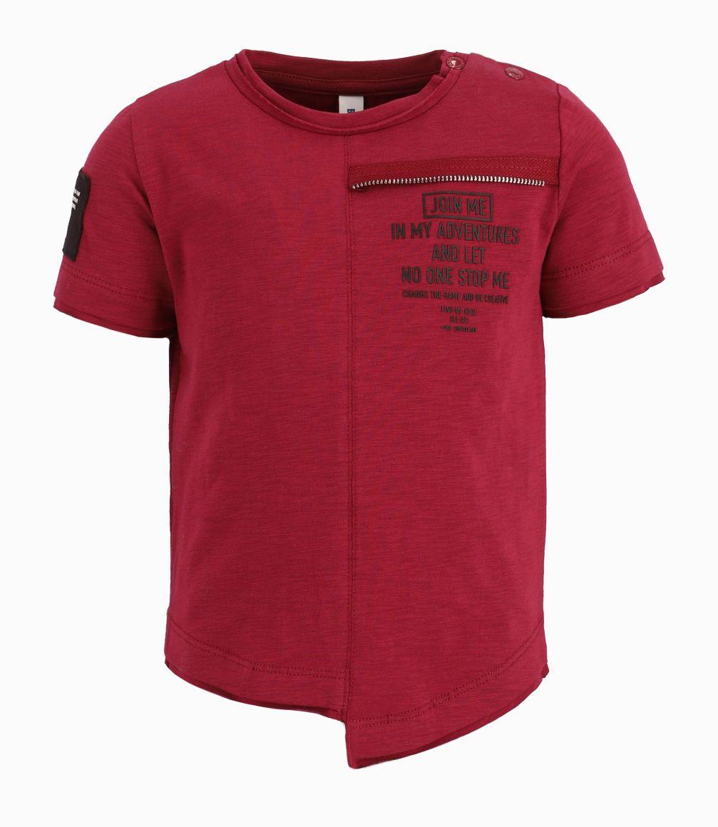 Polera Bebé Join Me Asimétrico  Black and Blue Burdeo-0