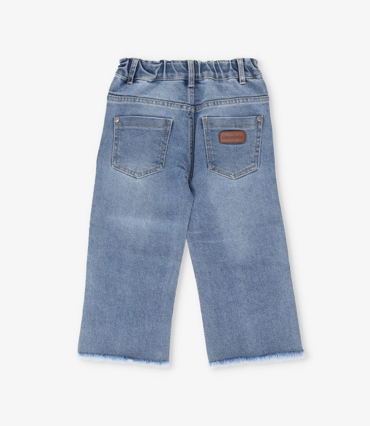 Jeans bebé con lazos denim azul Limonada-2