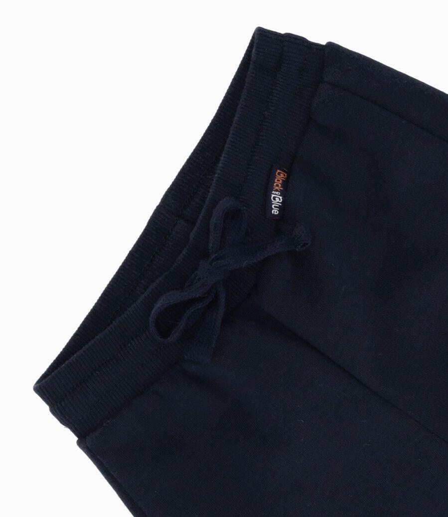 Pantalón de buzo niño básico azul marino Black and Blue-2