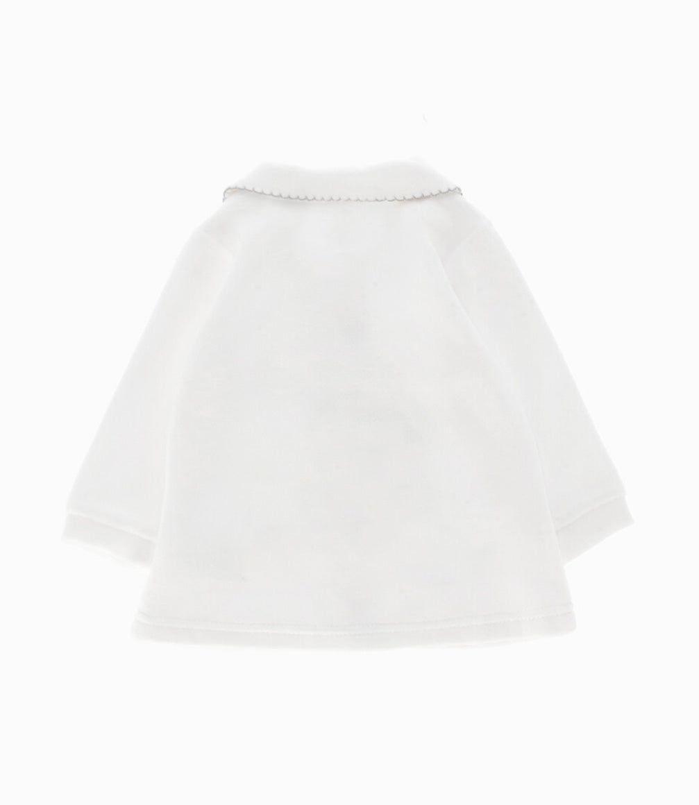Conjunto recién nacida de polera y calzas crudo Limonada-2