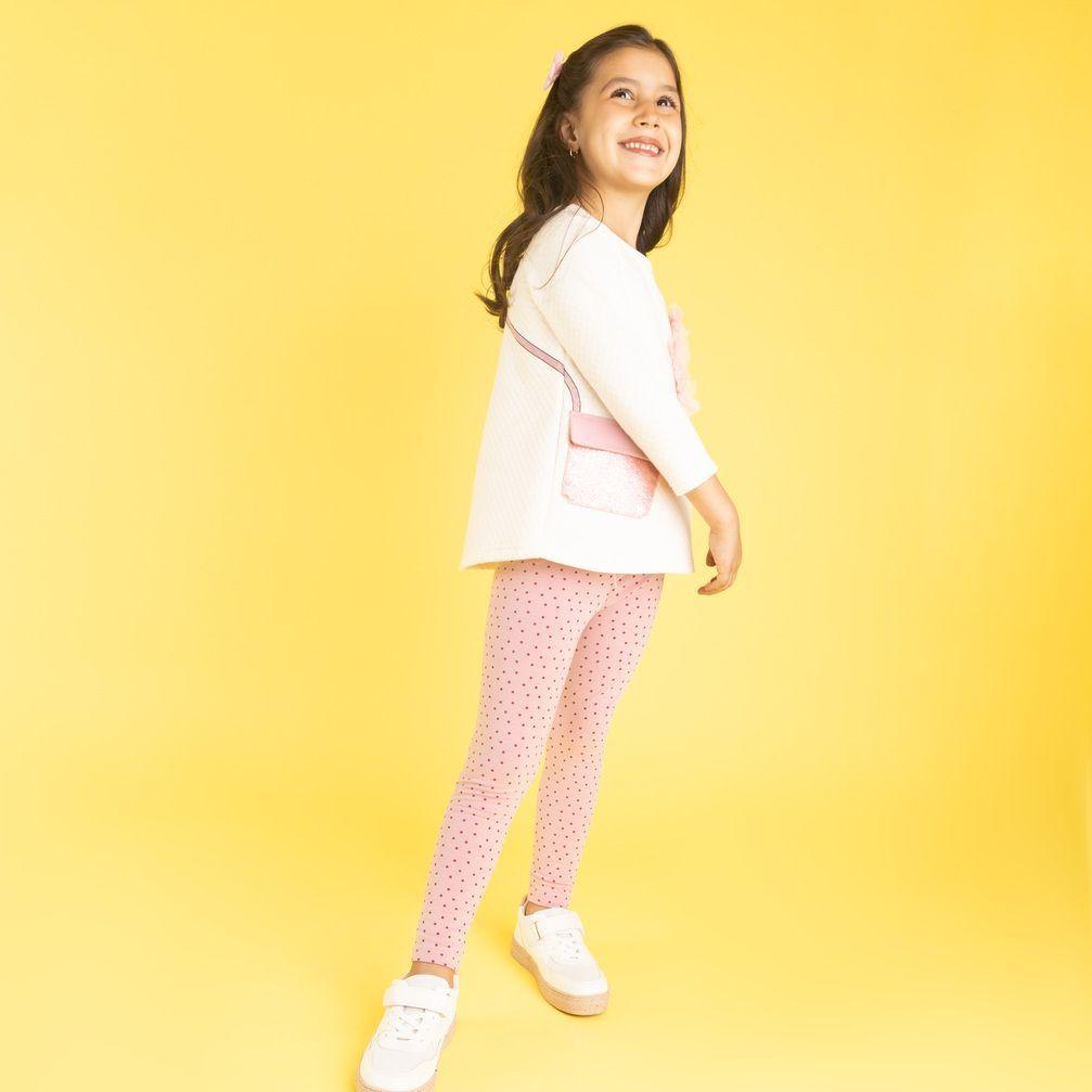 Conjunto Niña Con Monedero Rosado-1