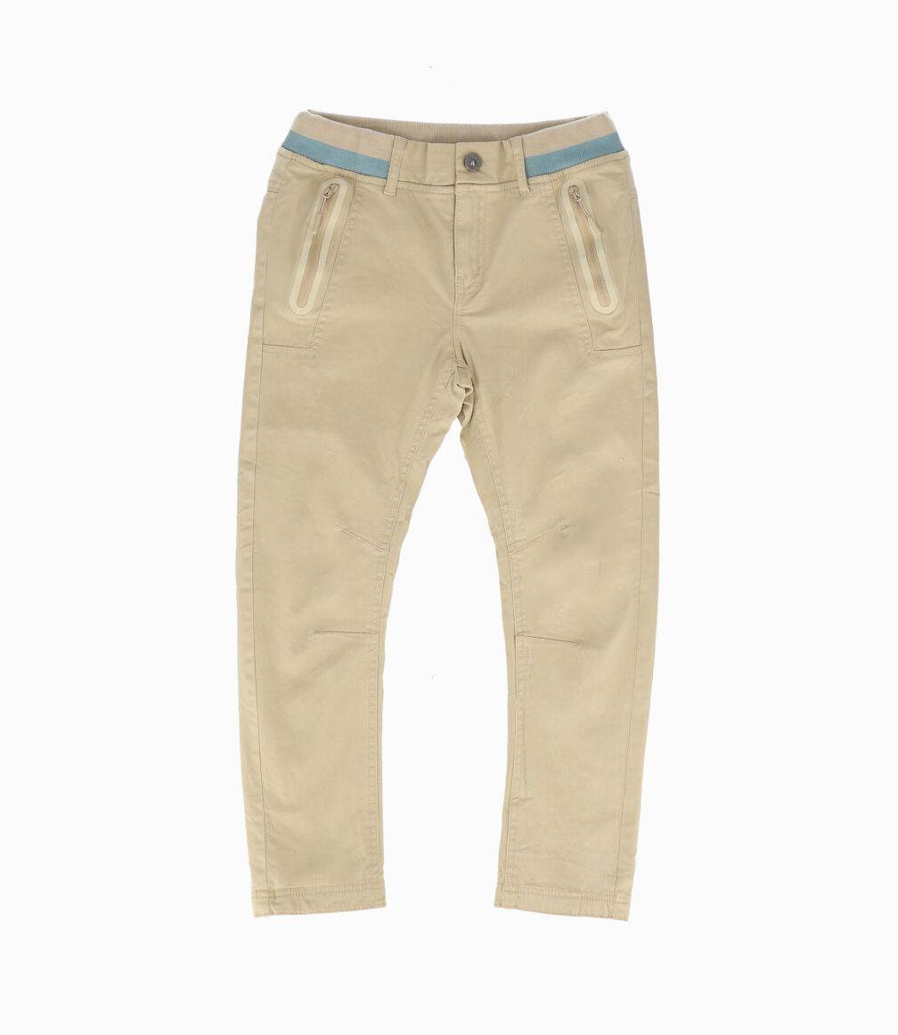 Pantalón niño básico beige Black and Blue-0