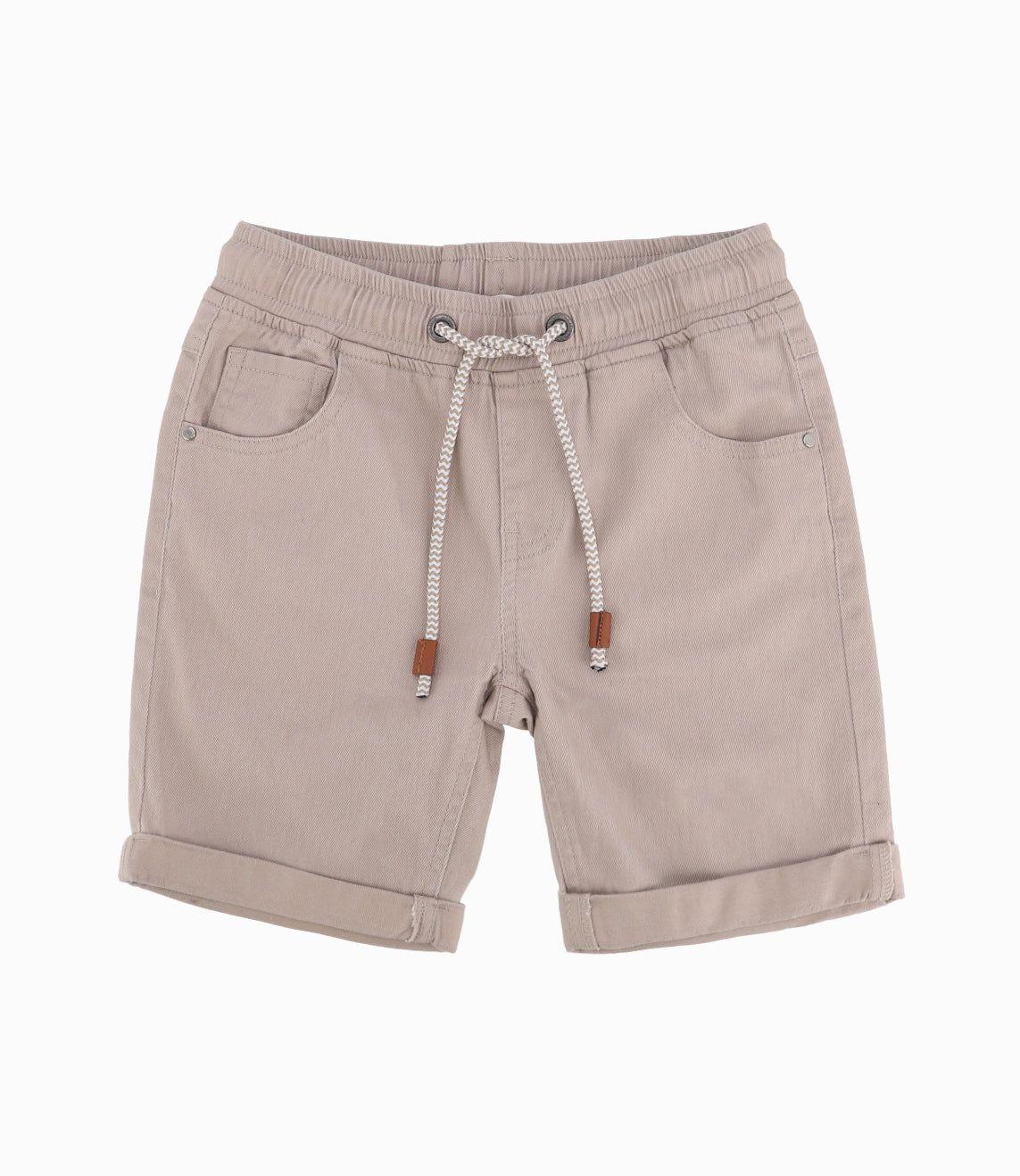 Bermuda Niño Básico Beige-2