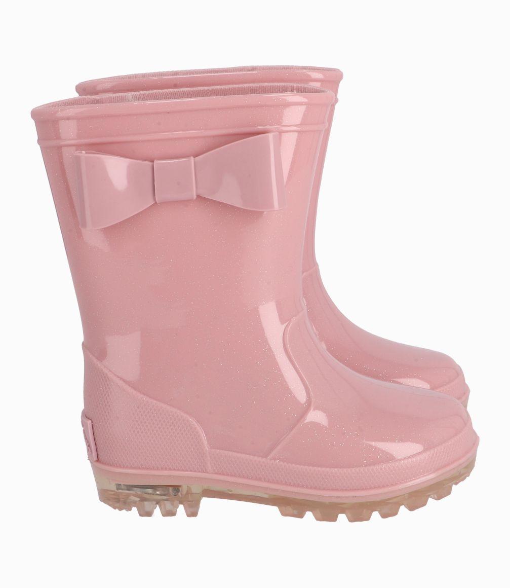 Bota Niña De Agua Con Luces Rosado-1