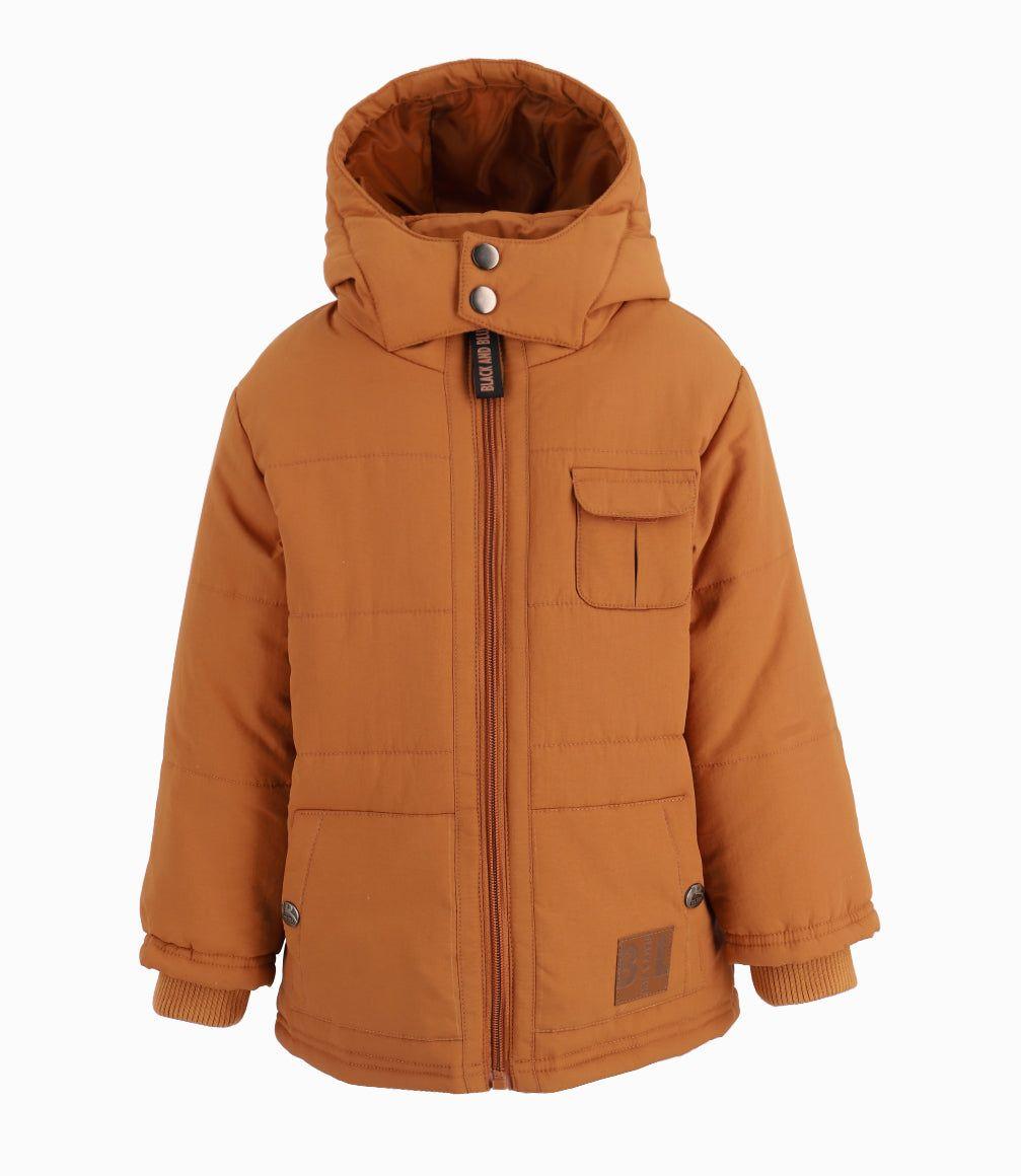 Parka bebés impermeable camel Black and Blue-0