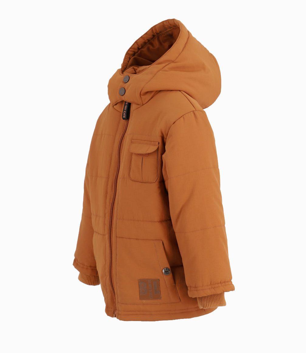 Parka bebés impermeable camel Black and Blue-2