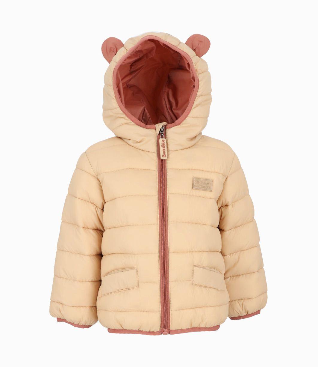 Parka bebés acolchada beige Black and Blue-0