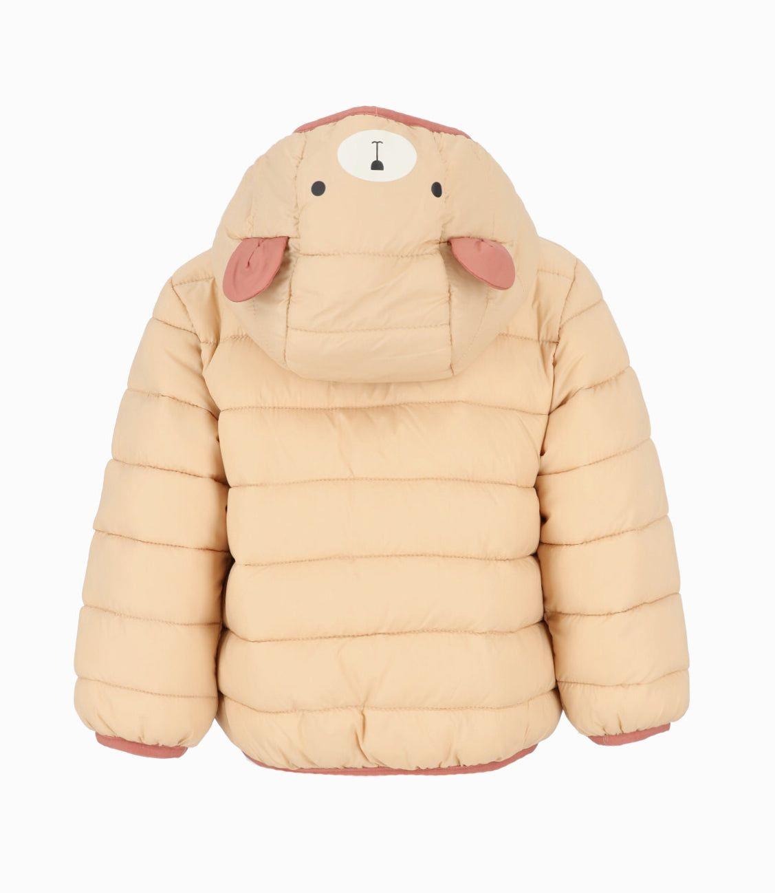 Parka bebés acolchada beige Black and Blue-1