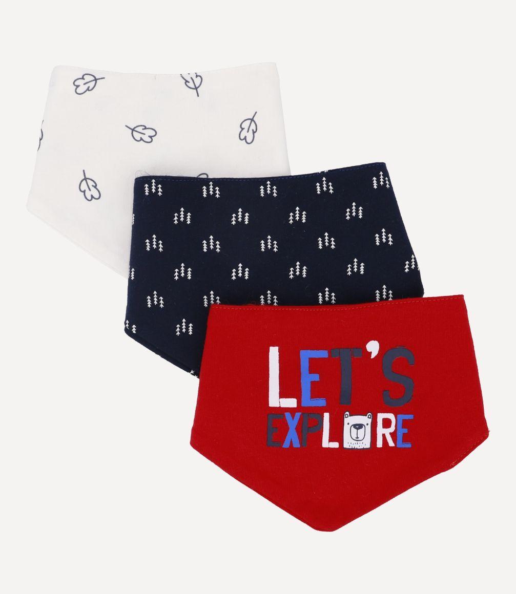 Pack babero Baby Explorer Recién Nacido Azul Marino 4 Kids-0