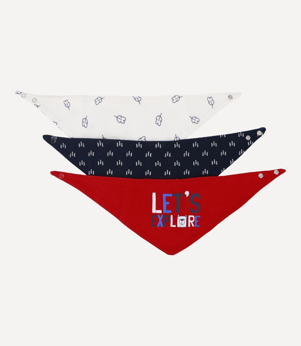 Pack babero Baby Explorer Recién Nacido Azul Marino 4 Kids-1