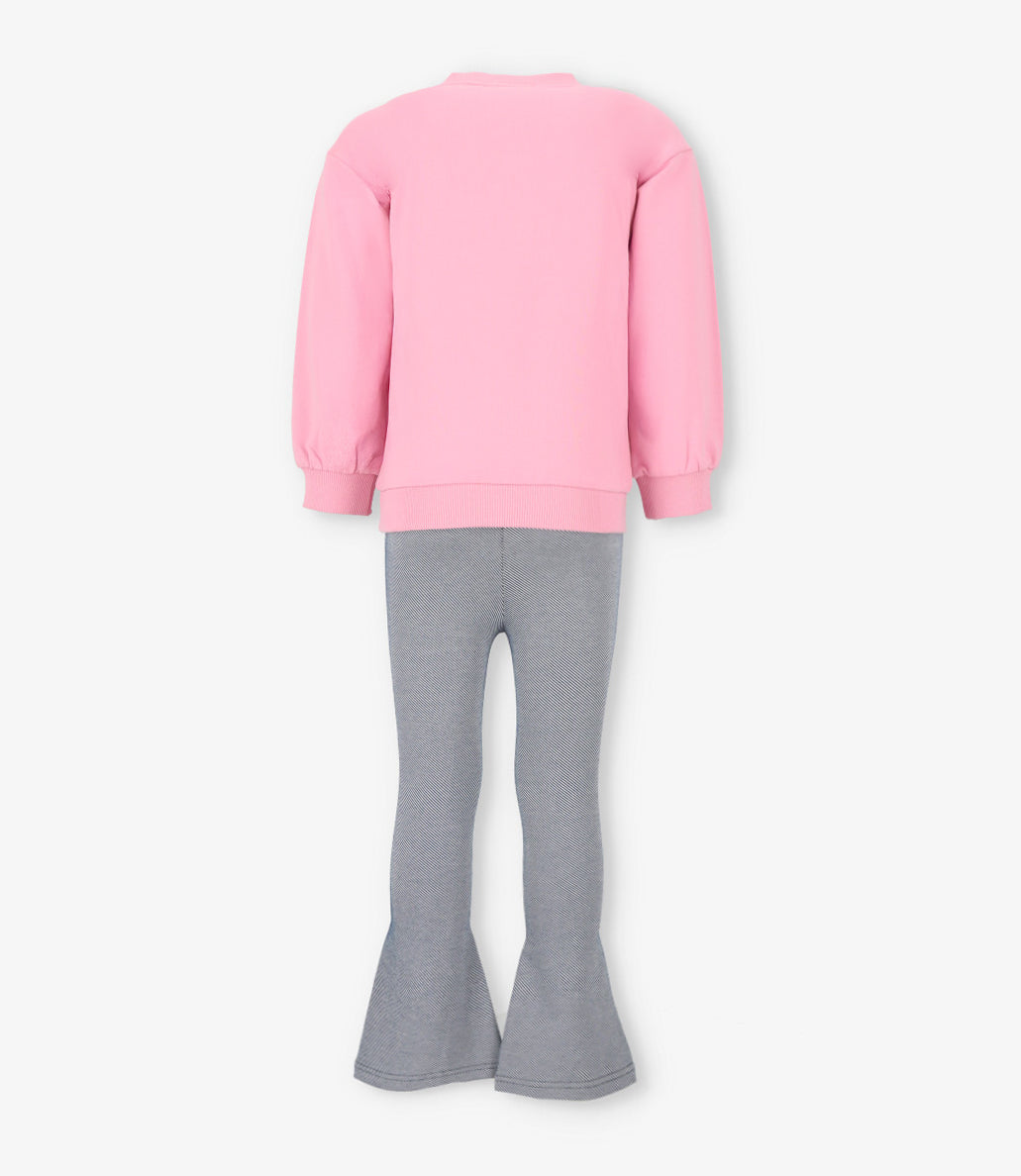 Conjunto niña denim palo rosa Limonada-1