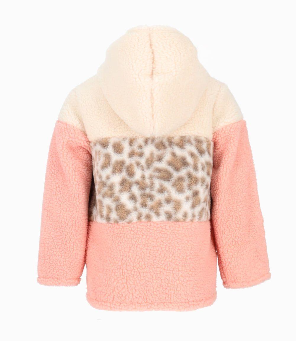 Polerón niña tricolor rosado 4 Kids-1