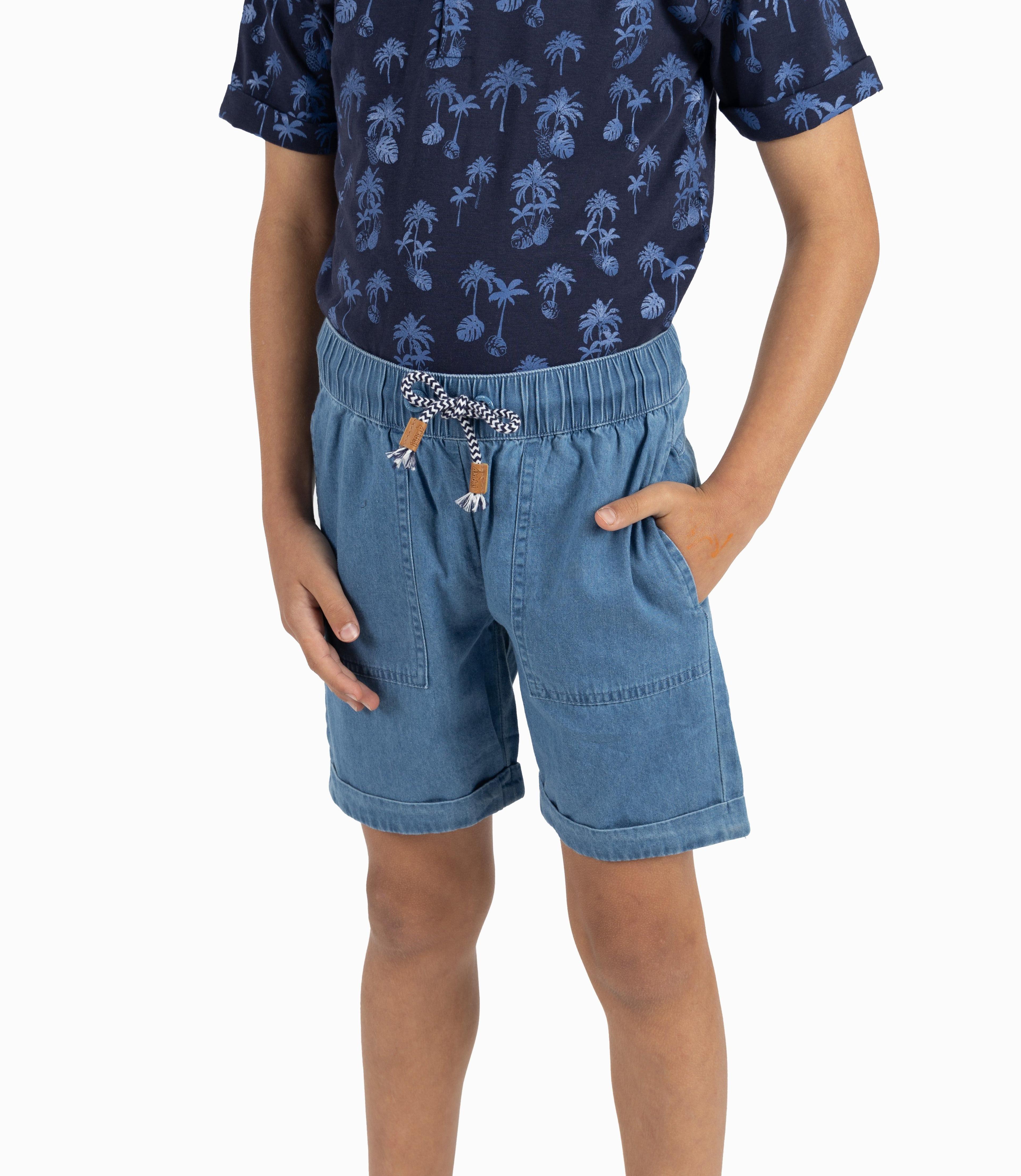 Conjunto Niño Palmeras Azul Marino-1