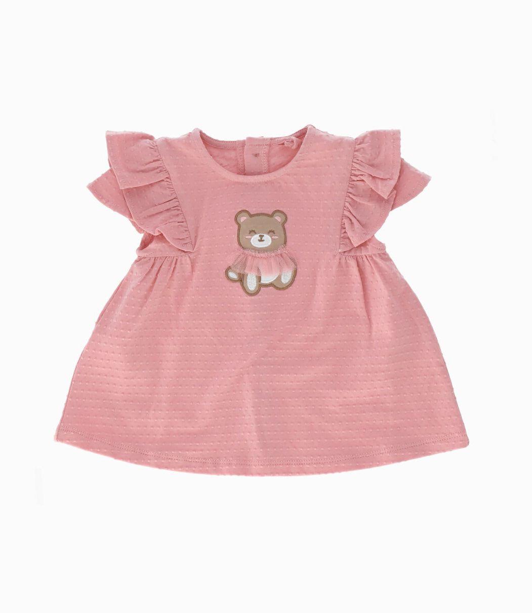 Conjunto recién nacida de polera y pantalón rosado Limonada-1