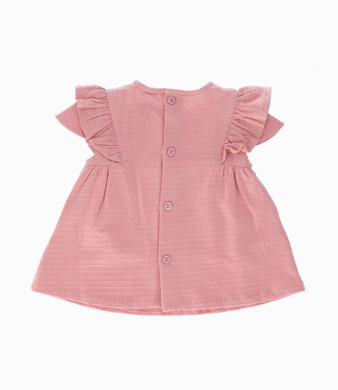 Conjunto recién nacida de polera y pantalón rosado Limonada-2