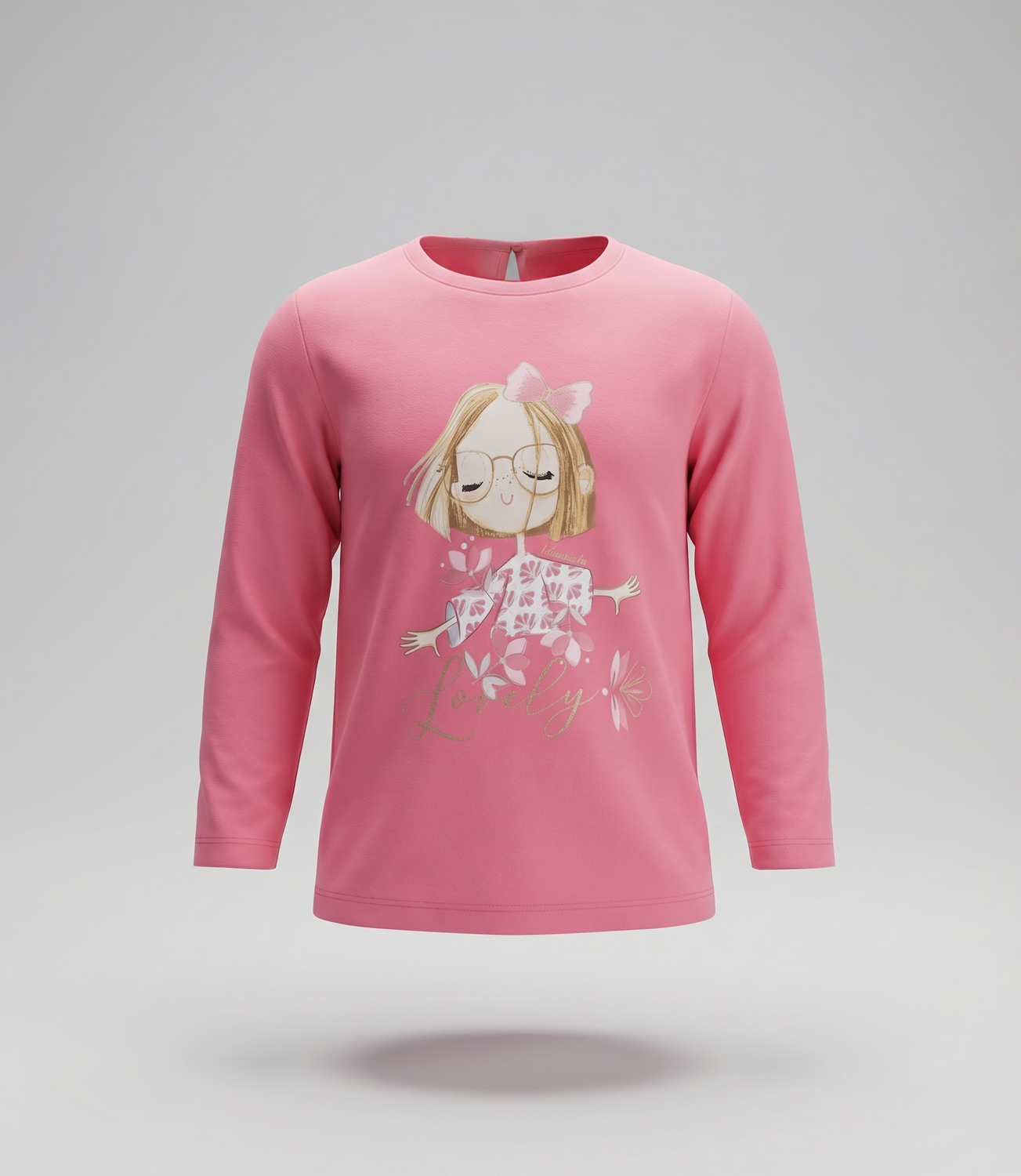 Polera manga larga bebé  L12011270178 coral Limonada-1