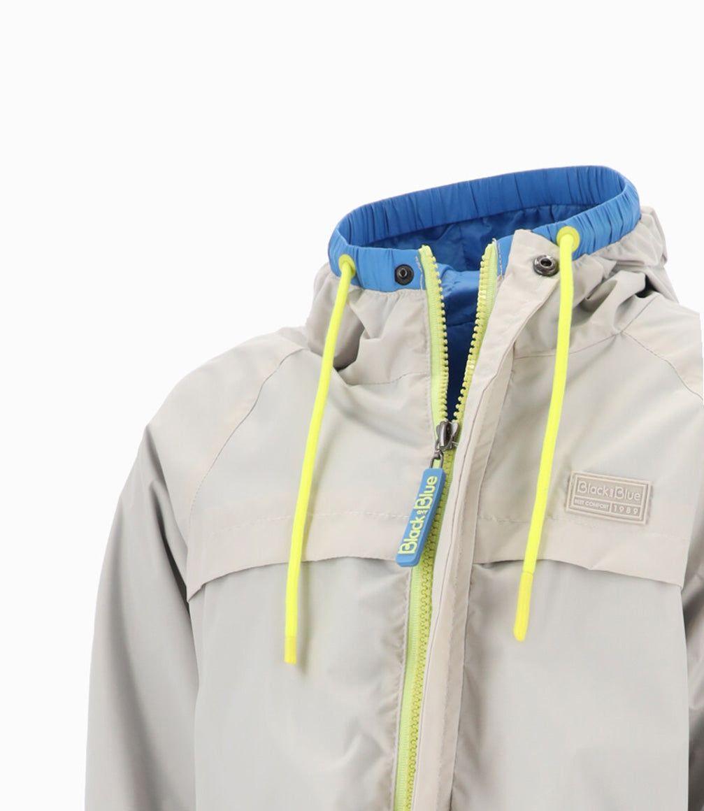Chaqueta niño impermeable arena Black and Blue-2
