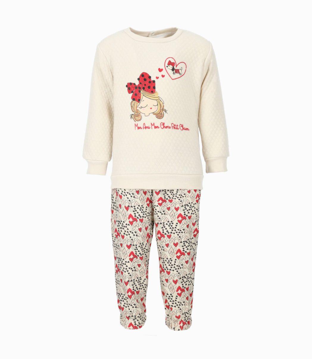 Buzo bebés con diseño beige Limonada-0