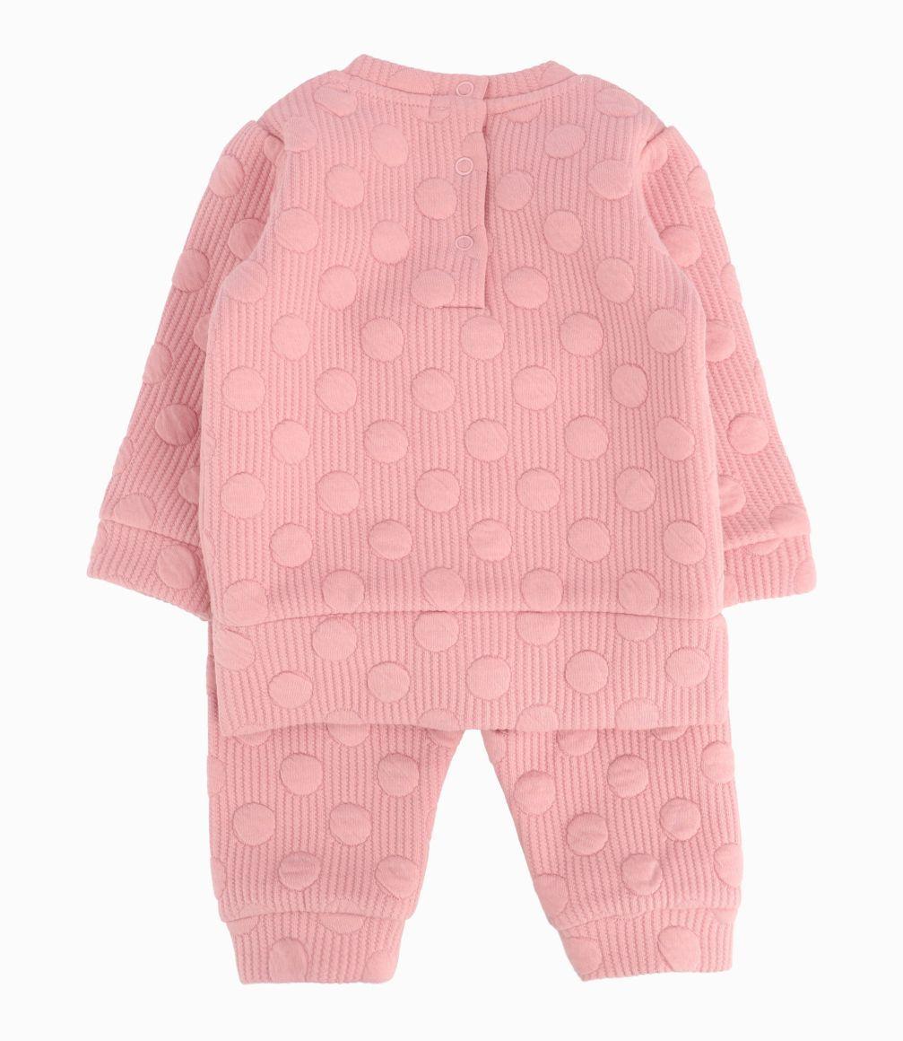 Conjunto Buzo Recién Nacida Con Osito Limonada Rosado-1