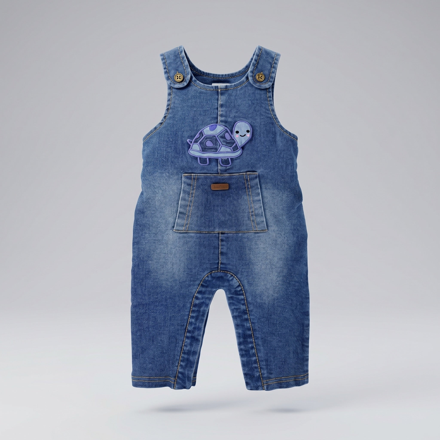 Jardinera recién nacido  B13181270209 denim  Black and blue-0