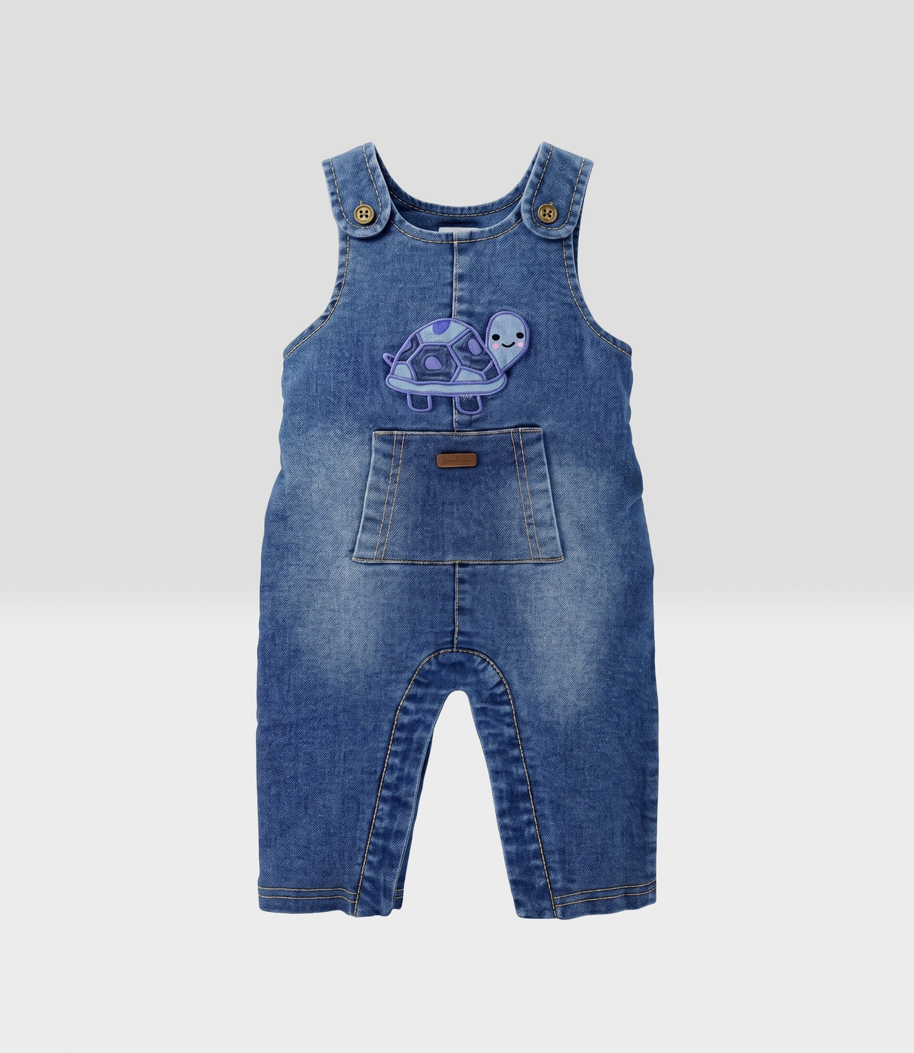 Jardinera recién nacido  B13181270209 denim  Black and blue-1