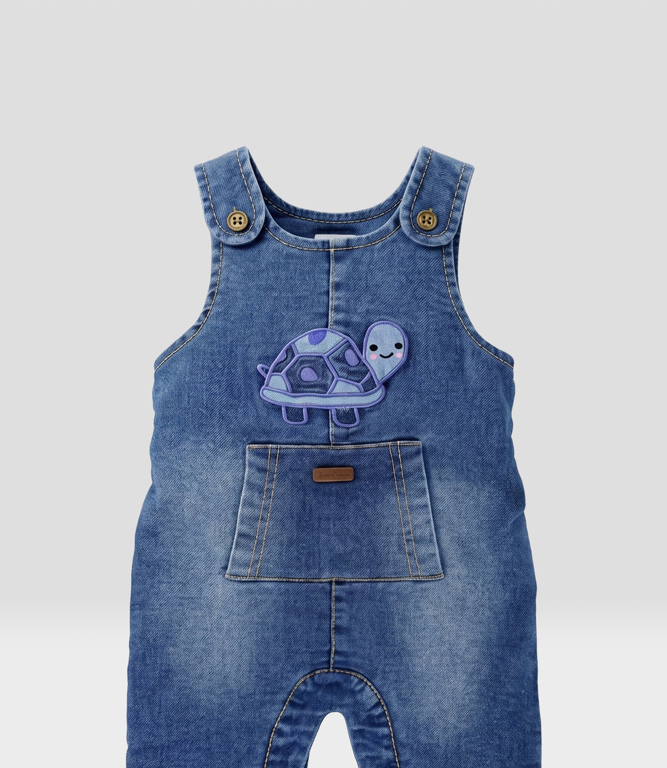 Jardinera recién nacido  B13181270209 denim  Black and blue-3