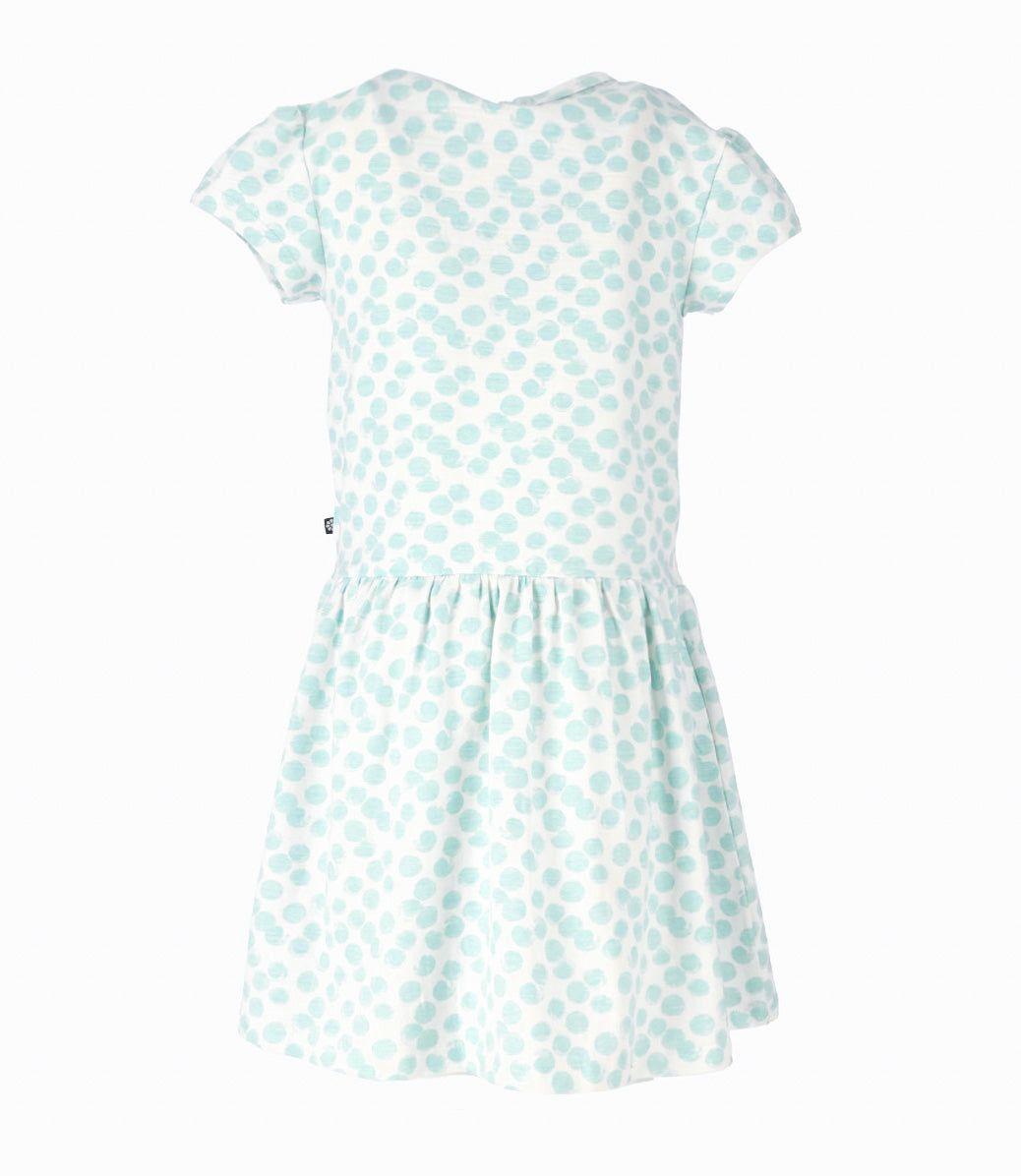 Vestido niña con flores menta 4 Kids-2